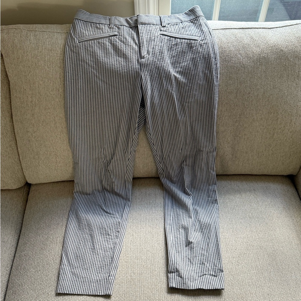 Gap Skinny Ankle Striped Pants. Size 6.